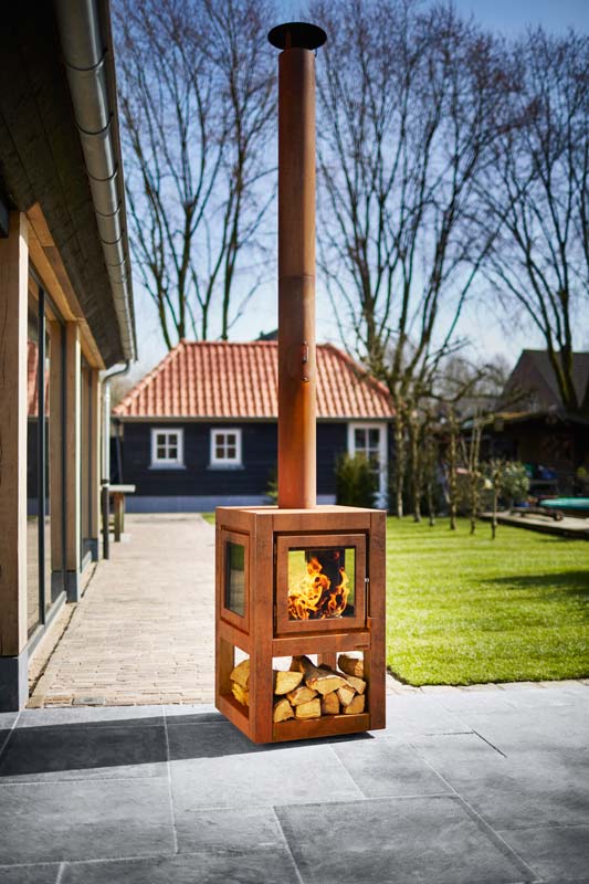 RENY QUARUBA L 4-seitiger Terrassenofen