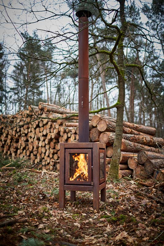 RENY QUARUBA XL 4-sided Outdoor Fireplace