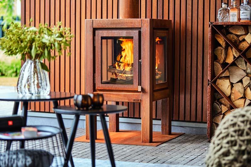RENY QUARUBA XXL 4-sided Outdoor Fireplace