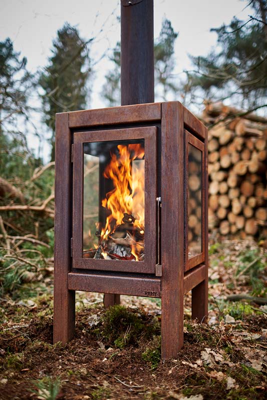 RENY QUARUBA XXL 4-sided Outdoor Fireplace